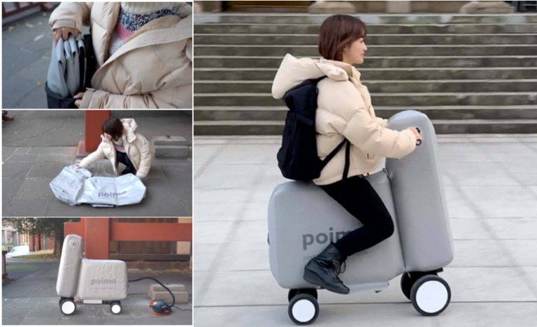Crean una bici eléctrica hinchable que puedes llevar contigo a cualquier parte