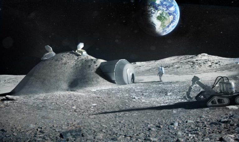 La orina de astronautas puede valer para construir una base lunar