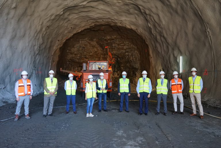 La Consejería de Obras Públicas, Transportes y Vivienda avanza en la construcción de los túneles de Faneque para que entren en servicio en dos años y medio
