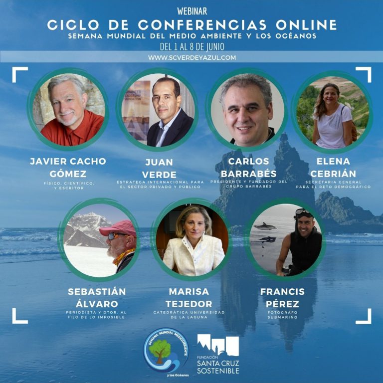 El Ayuntamiento de Santa Cruz celebra el Día del Medio Ambiente y de los Océanos con un ciclo de conferencias online
