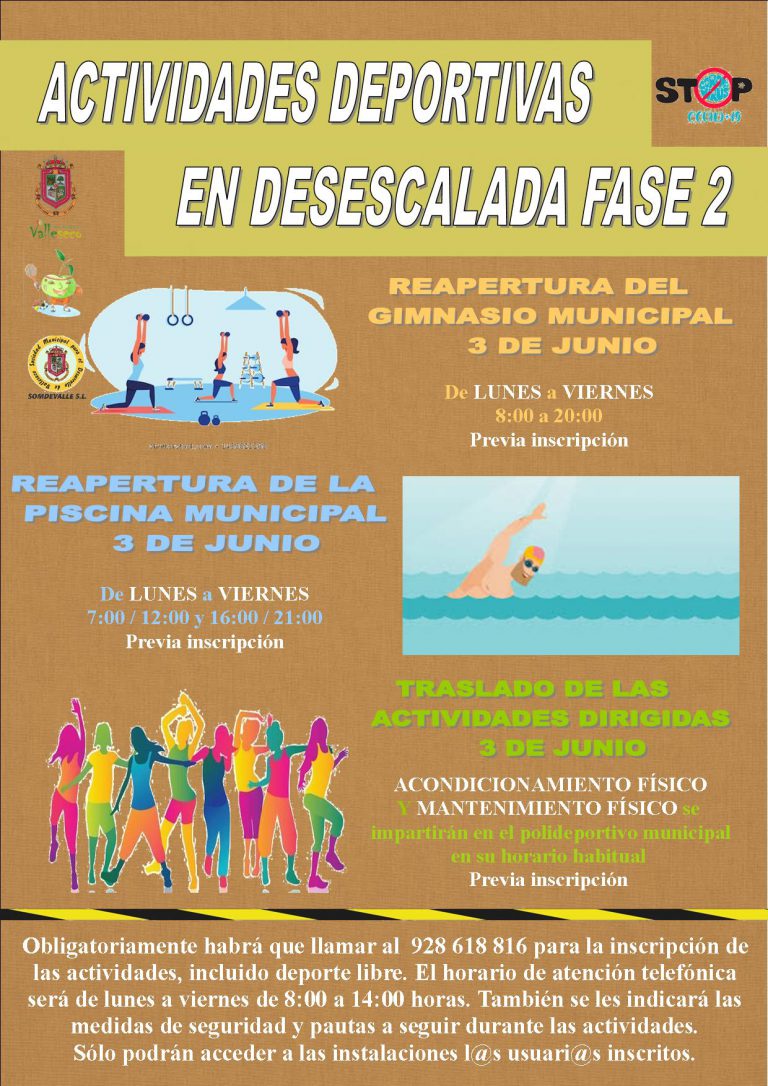 Las instalaciones deportivas de Valleseco abren sus puertas el 3 de junio con cita previa