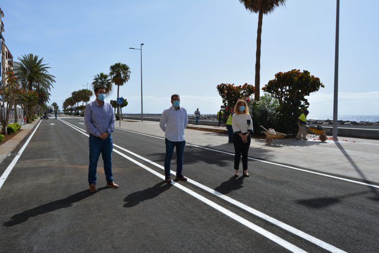 Santa Cruz de La Palma ya dispone de un recién remodelado primer tramo de la Avenida Marítima