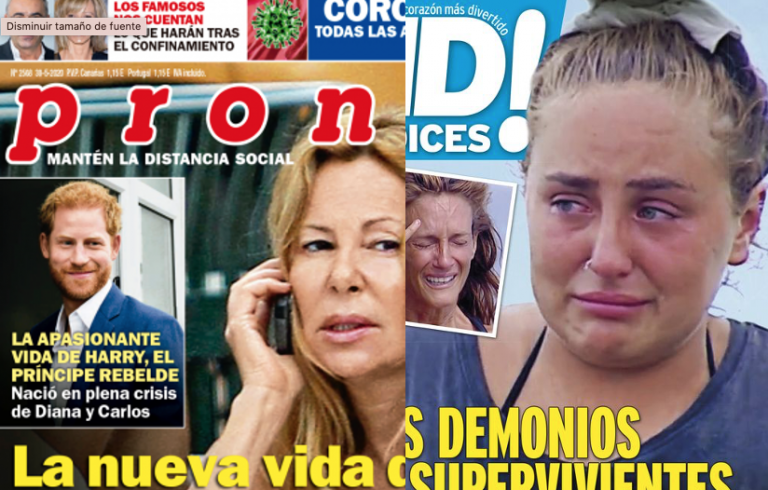 Kiosco rosa: portadas de las revistas del corazón