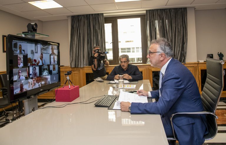 El Gobierno de Canarias y la Federación Canaria de Municipios celebran su primera reunión oficial en la nueva normalidad