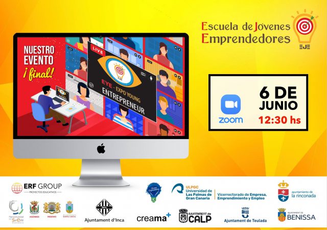 La Escuela de Jóvenes Emprendedores Fundación Disa-ULPGC celebra online el evento final evaluador el sábado 6 de junio 2 3. emprendedores jovenes