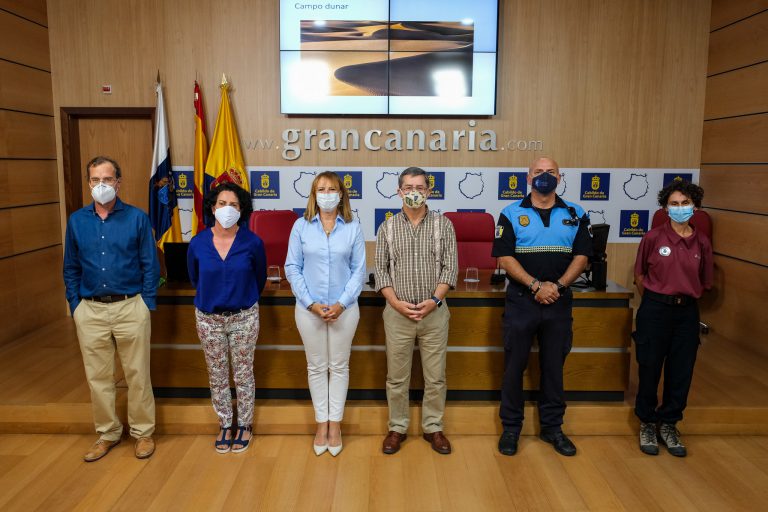 Los Agentes de Medio Ambiente que protegen las Dunas de Maspalomas emiten 9 denuncias en poco más de un mes