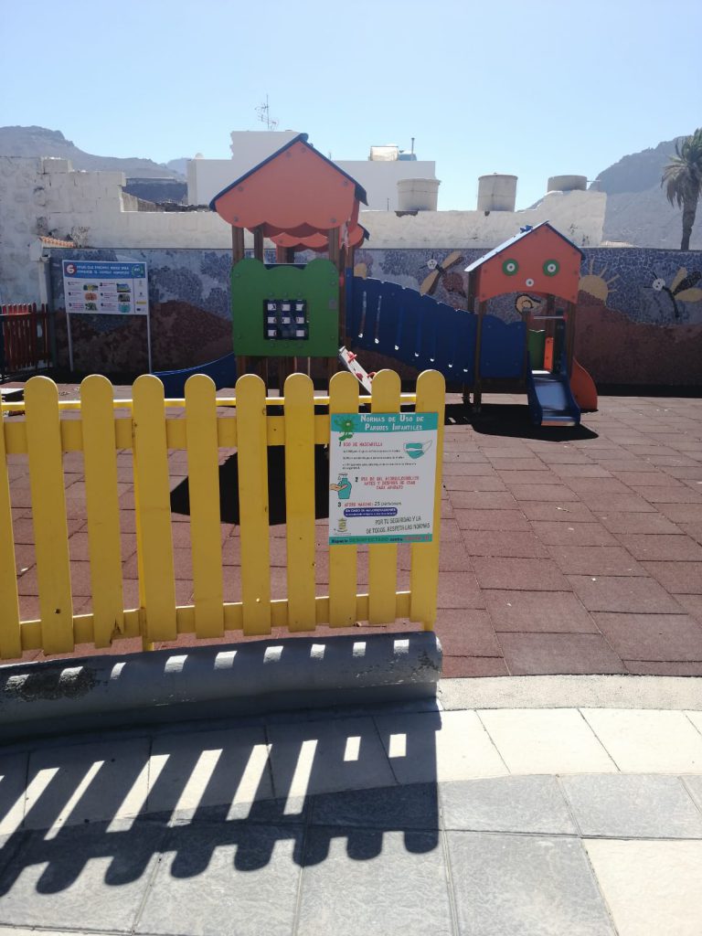 El ayuntamiento de la Aldea de S. Nicolás reabre esta semana los parques infantiles y canchas deportivas
