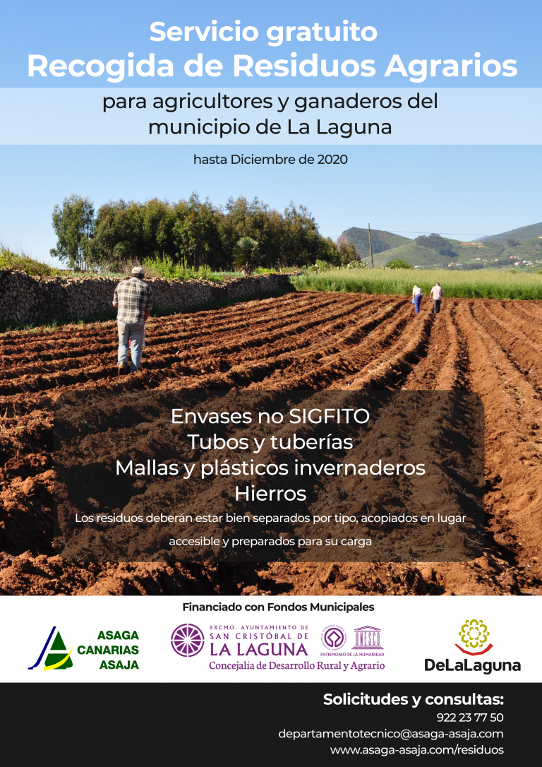 Los agricultores y ganaderos de La Laguna contarán con un servicio gratuito de recogida de residuos