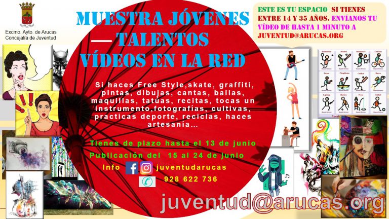 La Concejalía de Juventud, organiza    una Muestra de Jóvenes talentos, vídeos en la Red y el taller “Torre de aromáticas”, cultivo vertical en casa.