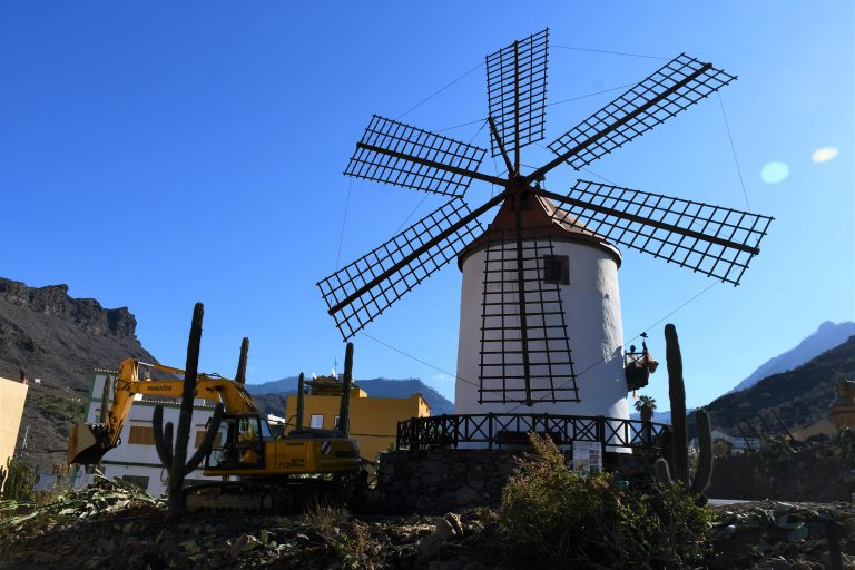 Comienzan las obras de musealización en la parcela del Molino Viento de Mogán