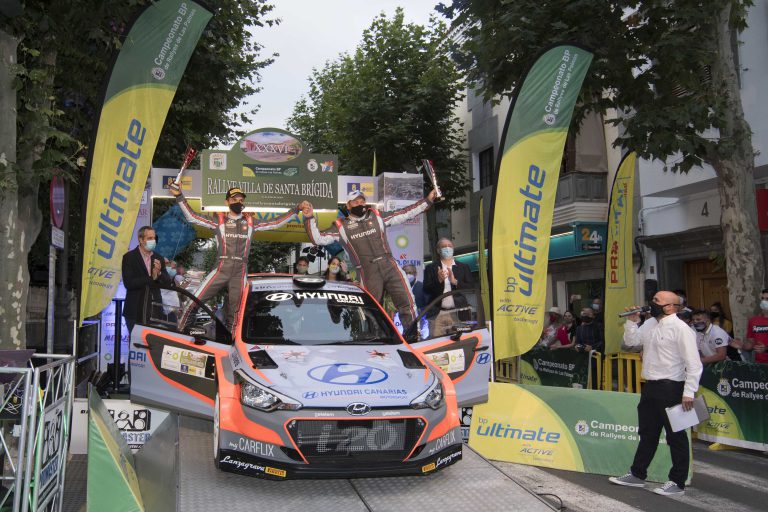 Yeray Lemes, Rogelio Peñate y el Hyundai i20 R5  vencen en el XXXVI Rally Villa de Santa Brígida.