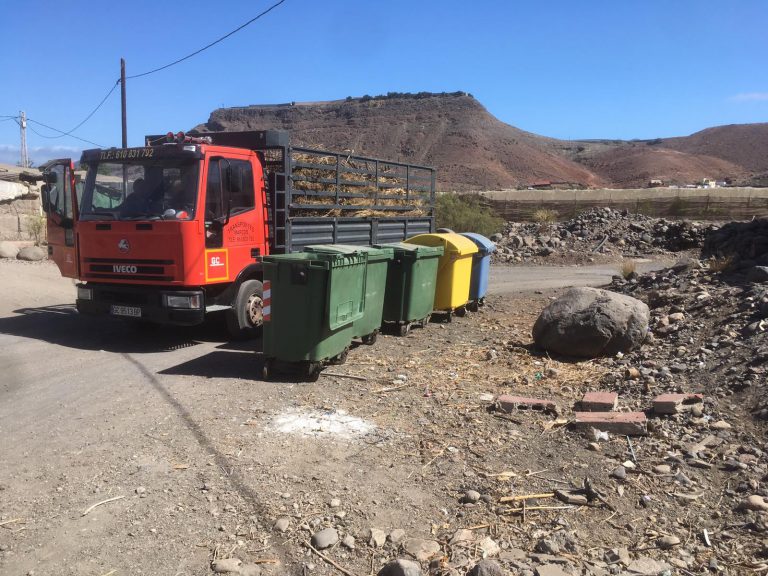 El ayuntamiento de San Nicolás ejecuta una acción de choque contra los residuos vegetales