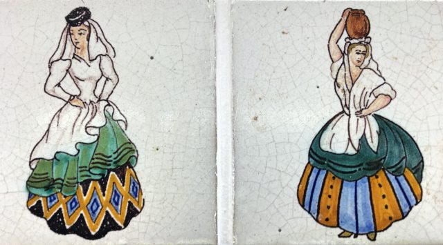 Azulejos del bodegón del Pueblo Canario