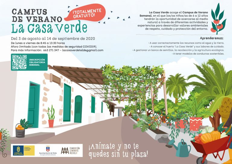 Telde impulsa un novedoso campus de verano gratuito en los huertos de la Casa Verde