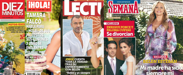 Kiosco rosa: portadas de las revistas del corazón