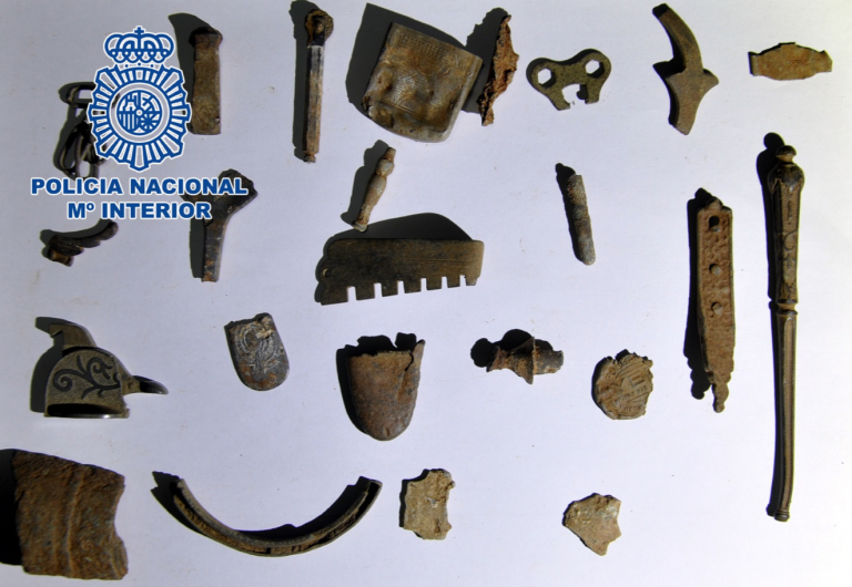 Tres detenidos en Badajoz por expoliar yacimientos arqueológicos
