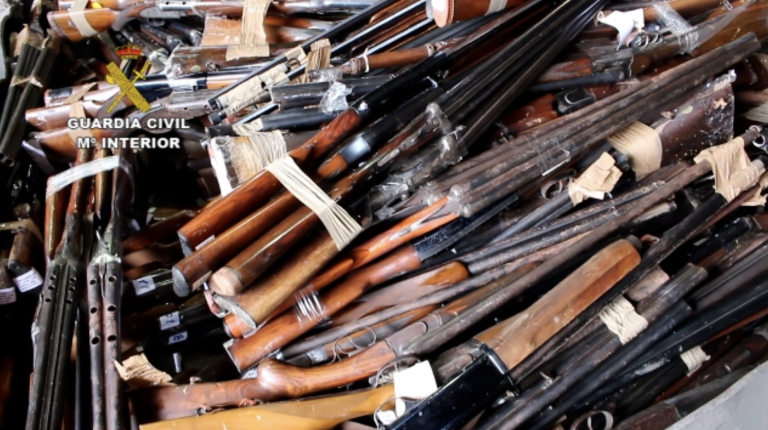 La Guardia Civil destruyó más de 86.000 armas durante el año 2019