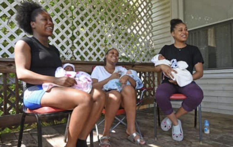 Tres hermanas paren tres bebés el mismo día en el mismo hospital