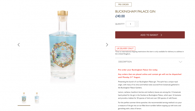 La Reina Isabel II comercializa su propia marca de ginebra 1 Captura de pantalla 2020 07 15 a las 11.57.27