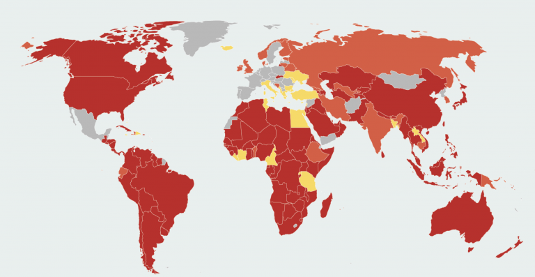 Más de 150 países imponen restricciones de viaje a España