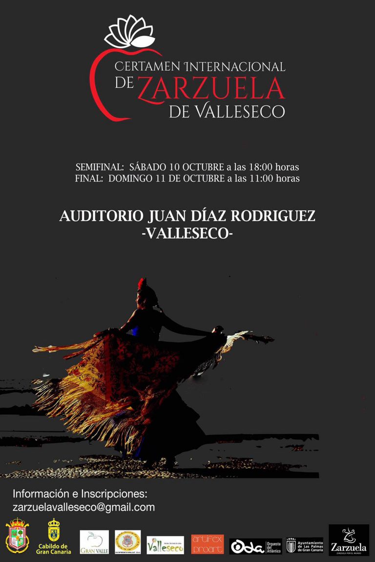 Valleseco convoca el VIII Certamen Internacional de Zarzuela