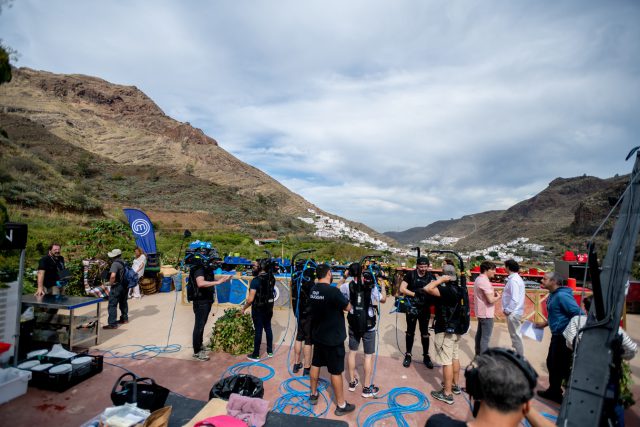 Grabación del programa en el Valle de Agaete