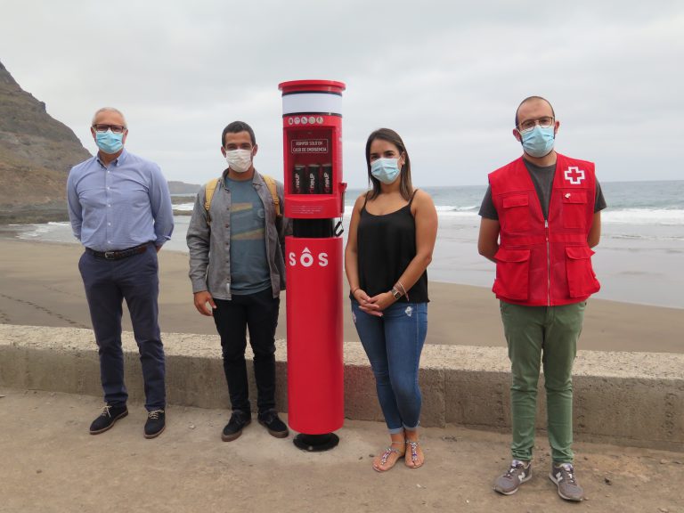 Santa María de Guía, tercer municipio español en instalar el Tótem OneUp para el rescate acuático