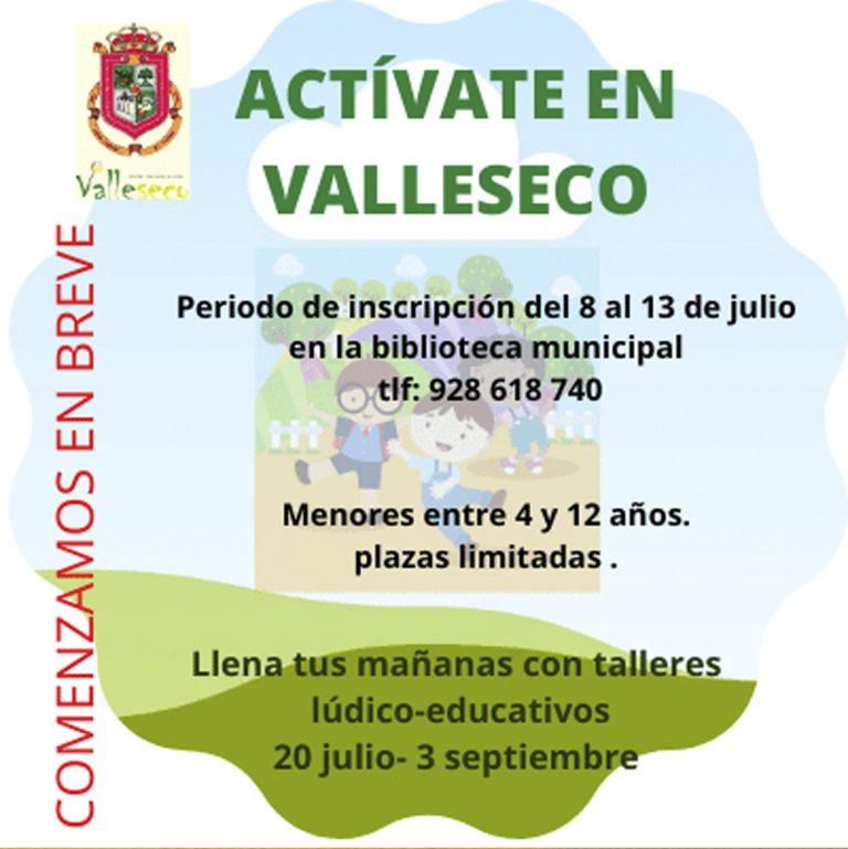 El Ayuntamiento lanza el proyecto “Actívate en Valleseco”