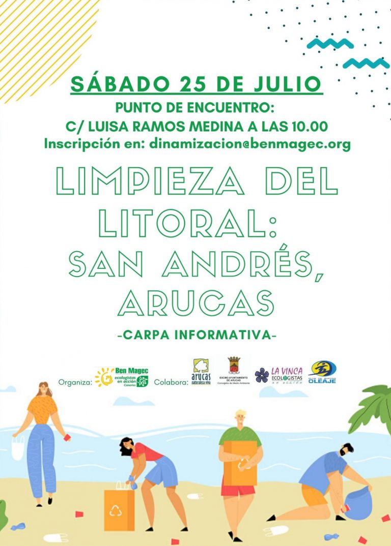 El 25 de julio se llevará a cabo una Acción Medioambiental con la limpieza de la costa en San Andrés