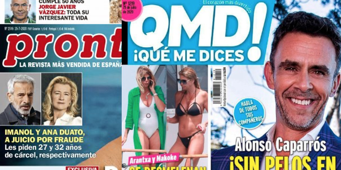 Kiosco rosa: portadas de las revistas del corazón