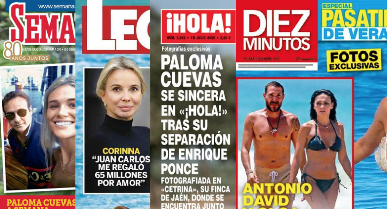 Kiosco rosa: portadas de las revistas del corazón