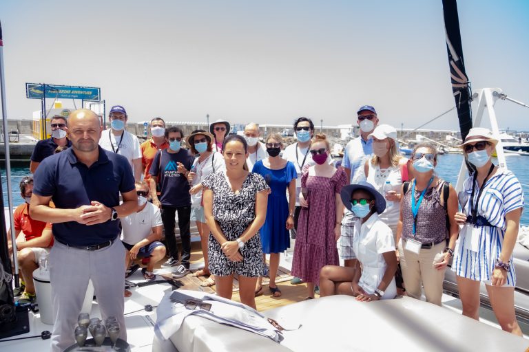 Una expedición de la Organización Mundial del Turismo conoce el sur de Gran Canaria