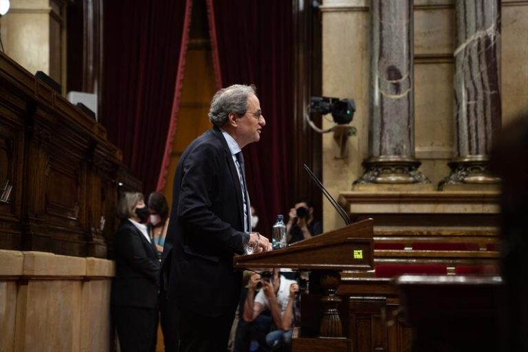 Torra pide no investir a otro presidente si es inhabilitado