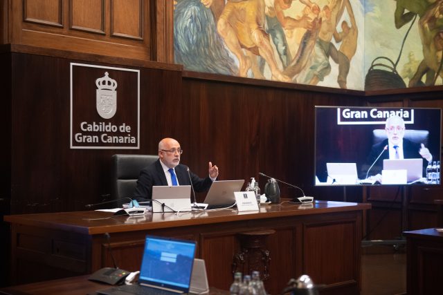 El presidente en el pleno de hoy.