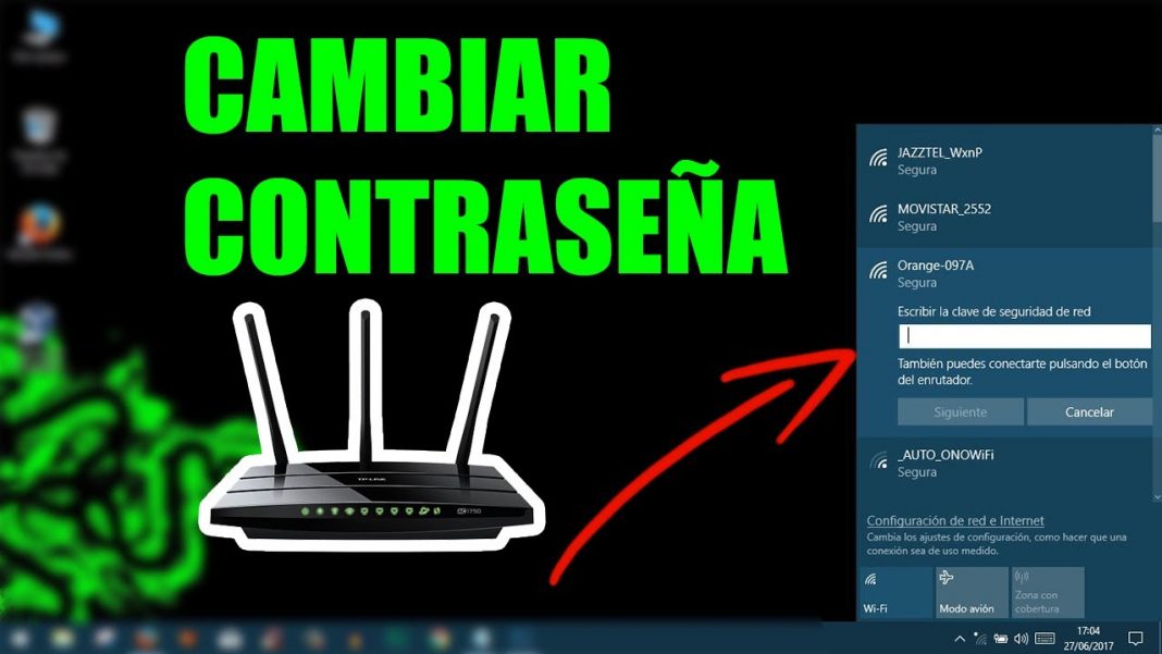 cambiar contraseña wifi