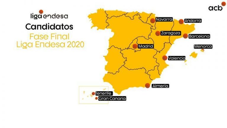 La ACB anuncia las diez candidatas para acoger la Fase Final de la Liga Endesa