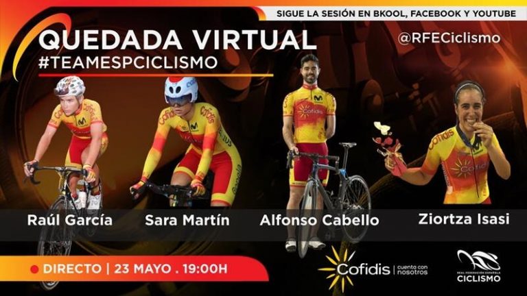 La Federación de ciclismo organiza la I quedada virtual el 'Team España'