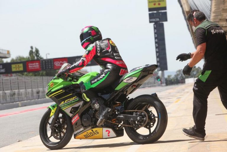 Ana Carrasco, Gabriel Rodrigo y Xavi Vierge 'inauguran' el Circuit de Barcelona-Catalunya