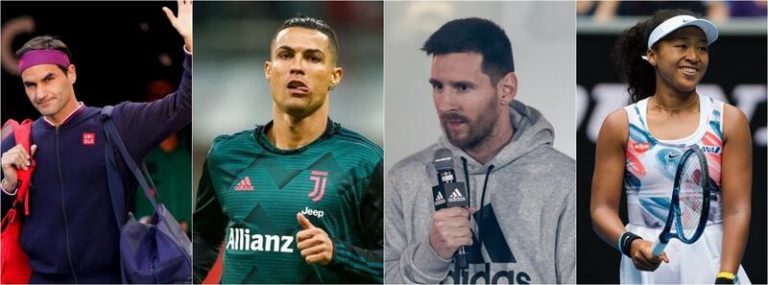 Federer supera a Cristiano y Messi como el deportista mejor pagado y Naomi Osaka establece el récord femenino