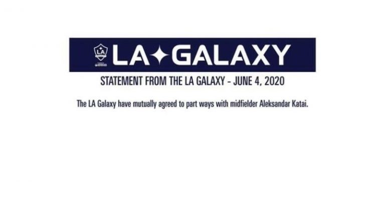 Los Angeles Galaxy prescinde de Aleksandar Katai por los comentarios racistas de su mujer
