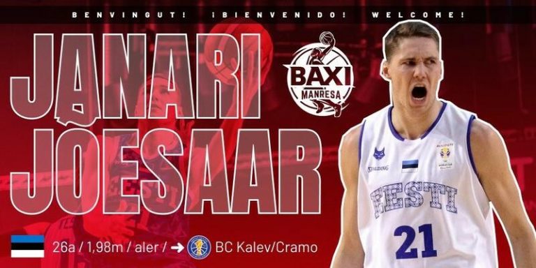 El estonio Janari Joesaar, tercer fichaje del BAXI Manresa para la próxima temporada