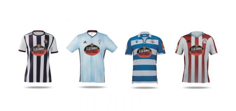 Celta, Dépor, Lugo y Valladolid homenajean a la hostelería en su regreso a la Liga