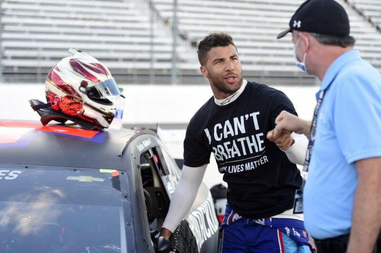 Encuentran una soga en el box del piloto de Nascar Bubba Wallace