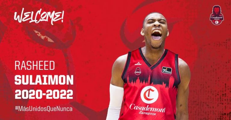 El Zaragoza ficha al escolta Rasheed Sulaimon hasta 2022