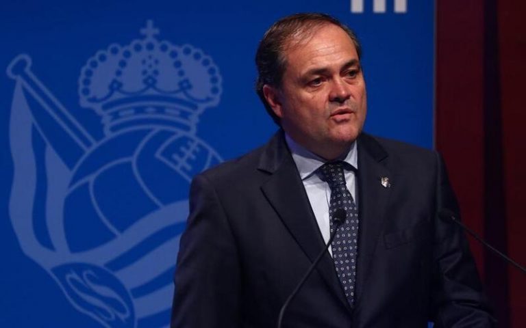 Presidente de la Real Sociedad, Jokin Aperribay, suspendido tres partidos por críticas al árbitro
