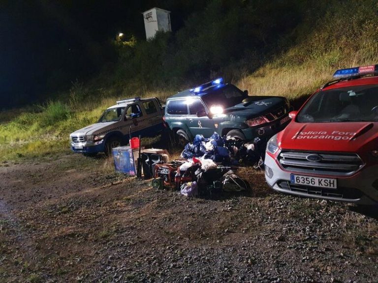 Desmantelan de madrugada un macro botellón en Alsasua (Navarra)