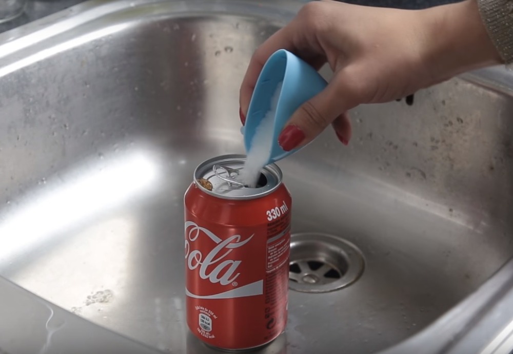 coca-cola y sal