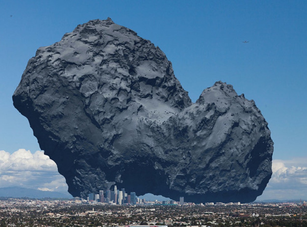 las fotos de la recreación del cometa