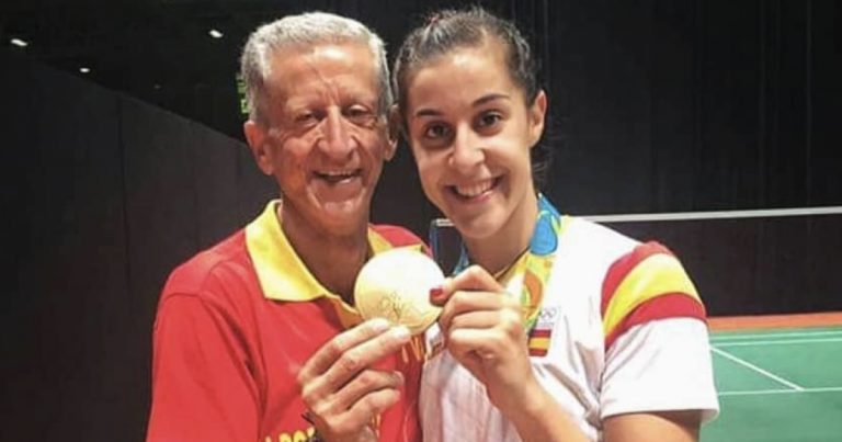 Carolina Marín se despide de su padre, 