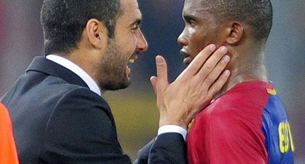 Eto'o y Guardiola